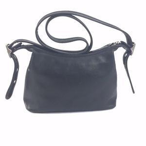 Legacy Vintage Coach Black Leather Crossbody Bag